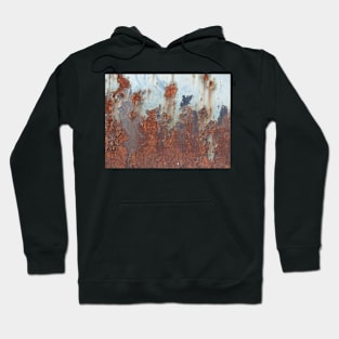 Rust on painted steel Hoodie